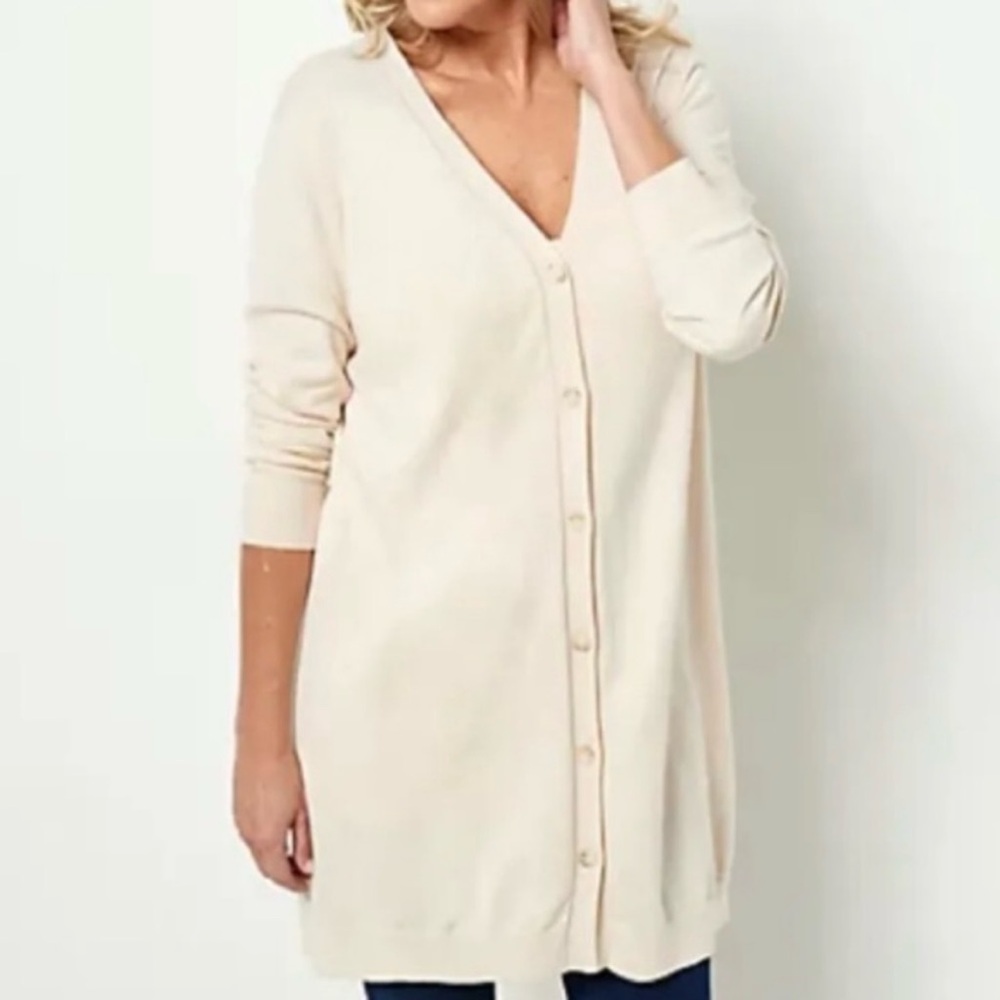 Soft by Naadam cashmere blend long‎ cardigan size L